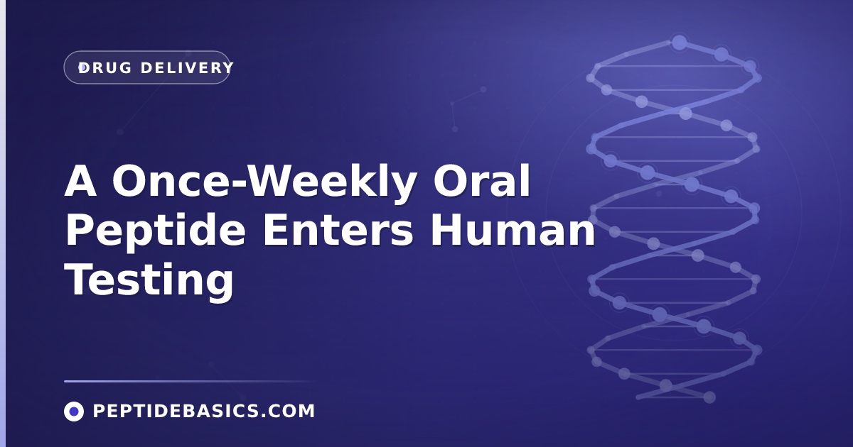 Indigo peptide science cover for the GZC8072 weekly oral delivery story